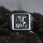 Saint George and the Dragon Stainless Steel Ring