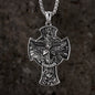 Saint Michael Sword Stainless Steel Cross Pendant