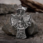 Saint Michael Sword Stainless Steel Cross Pendant