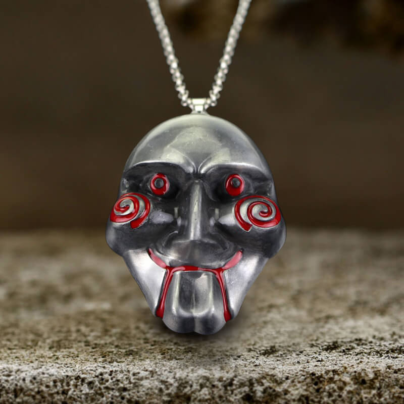 Saw Billy Mask Alloy Necklace