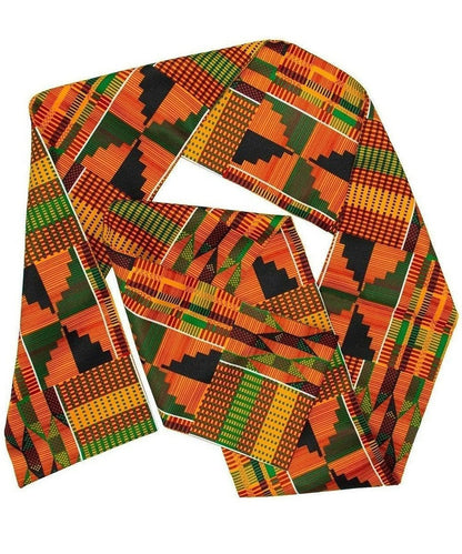 Vittorio Farina Mens' Kente Satin Scarf