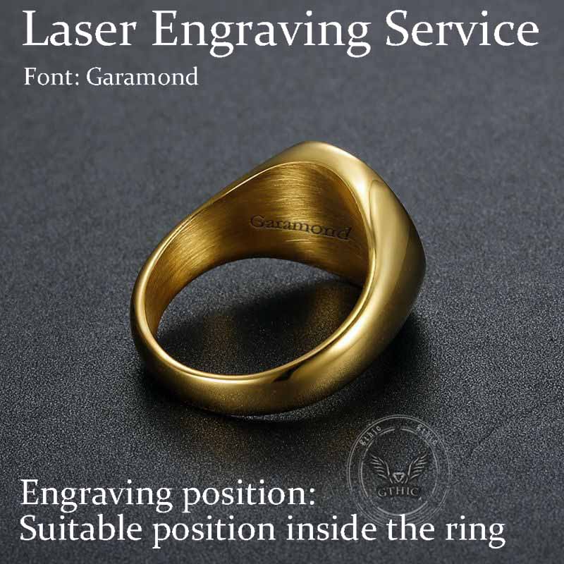Seal of The Prophet Stainless Steel Islamic Ring