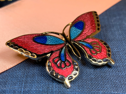 Enamel Butterfly Brooch