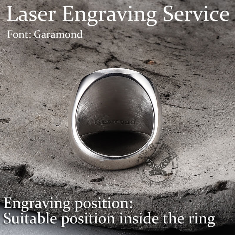 Sigil of Archangel Michael Talisman Stainless Steel Ring