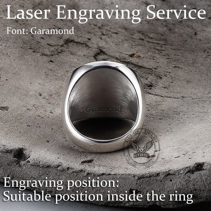 Sigil of Archangel Michael Talisman Stainless Steel Ring