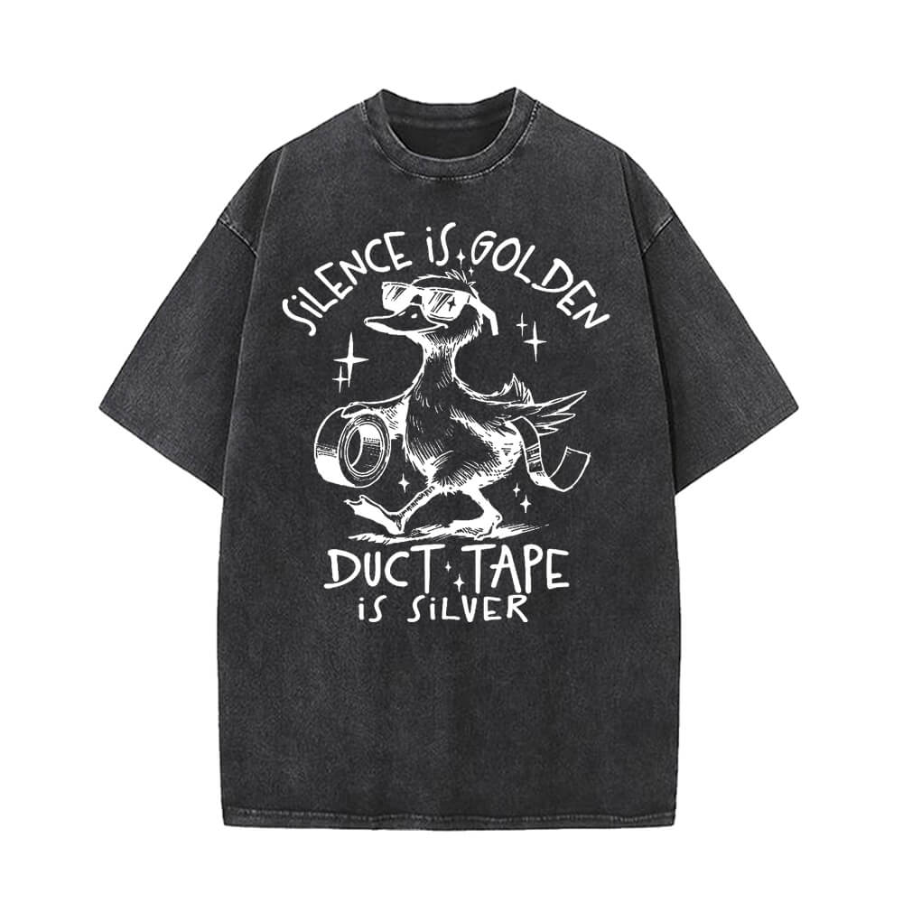 Silence Is Golden Vintage Washed T-shirt