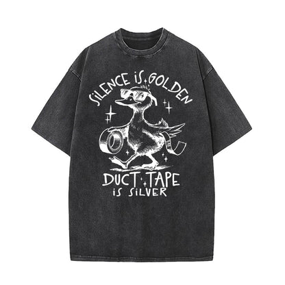 Silence Is Golden Vintage Washed T-shirt