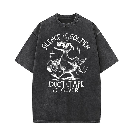 Silence Is Golden Vintage Washed T-shirt