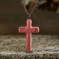 Simple Cross Wood Pendant