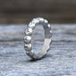 Simple Floral Stainless Steel Band Ring