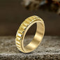 Simple Gear Stainless Steel Spinner Ring
