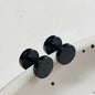 Simple Great Wall Pattern Stainless Steel Stud Earrings