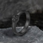 Simple Hexagon Flower Stainless Steel Ring