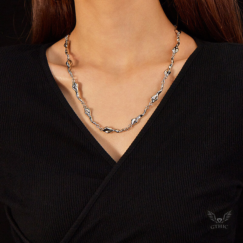 Simple Irregular Alloy Necklace