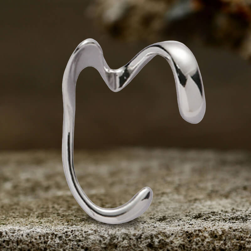 Simple Irregular Geometric Alloy Ear Cuffs