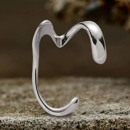 Simple Irregular Geometric Alloy Ear Cuffs