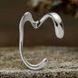 Simple Irregular Geometric Alloy Ear Cuffs
