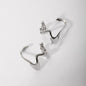 Simple Irregular Geometric Alloy Ear Cuffs
