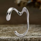 Simple Irregular Geometric Alloy Ear Cuffs