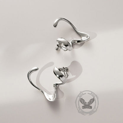 Simple Irregular Geometric Alloy Ear Cuffs