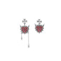 Simple Little Devil Tassel Alloy Stud Earrings