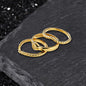 Simple Petal Stainless Steel Stacked Ring