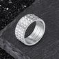 Simple Rhombus Pattern Stainless Steel Band Ring