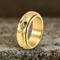 Simple Snake Entwine Stainless Steel Spinner Ring