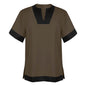 Simple Solid Color Slit Medieval Shirt