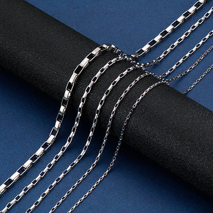 Simple Stainless Steel Box Chain