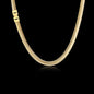 Simple Stainless Steel Flat Snake Chain
