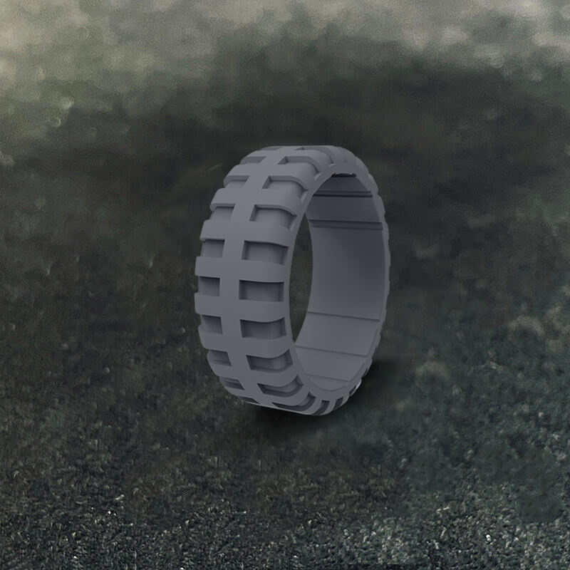 Simple Tire Pattern Silicone Ring