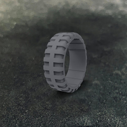 Simple Tire Pattern Silicone Ring