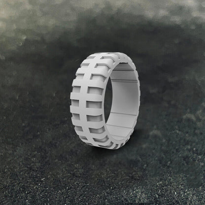 Simple Tire Pattern Silicone Ring