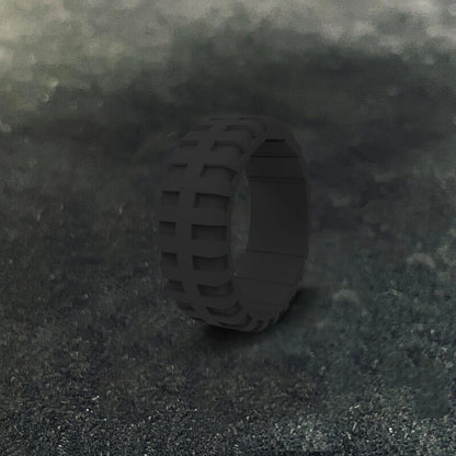 Simple Tire Pattern Silicone Ring