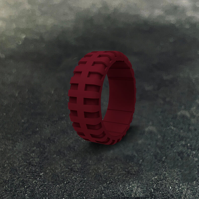 Simple Tire Pattern Silicone Ring