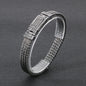 Simple Wheat Braided Stainless Steel Bracelet