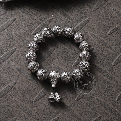 Six-character Mantra Stainless Steel Bracelet
