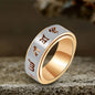 Six-Word Mantra Stainless Steel Spinner Ring