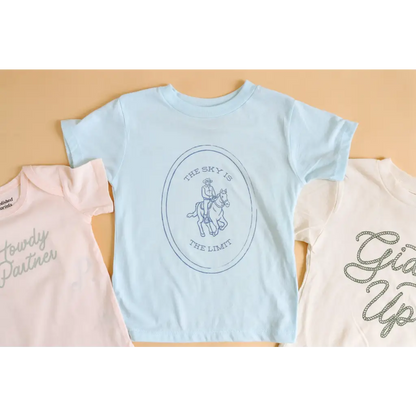 Skies The Limit Rodeo Graphic T-Shirt for Kids