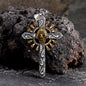 Skull Cross Stainless Steel Pendant Necklace