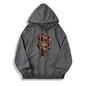 Skull Dagger Rose Cotton Pullover Hoodie