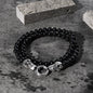 Skull Round Bead Stainless Steel Jewelry Set