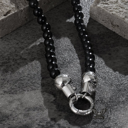 Skull Round Bead Stainless Steel Jewelry Set