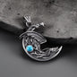 Sleeping Dragon Moon Stainless Steel Pendant