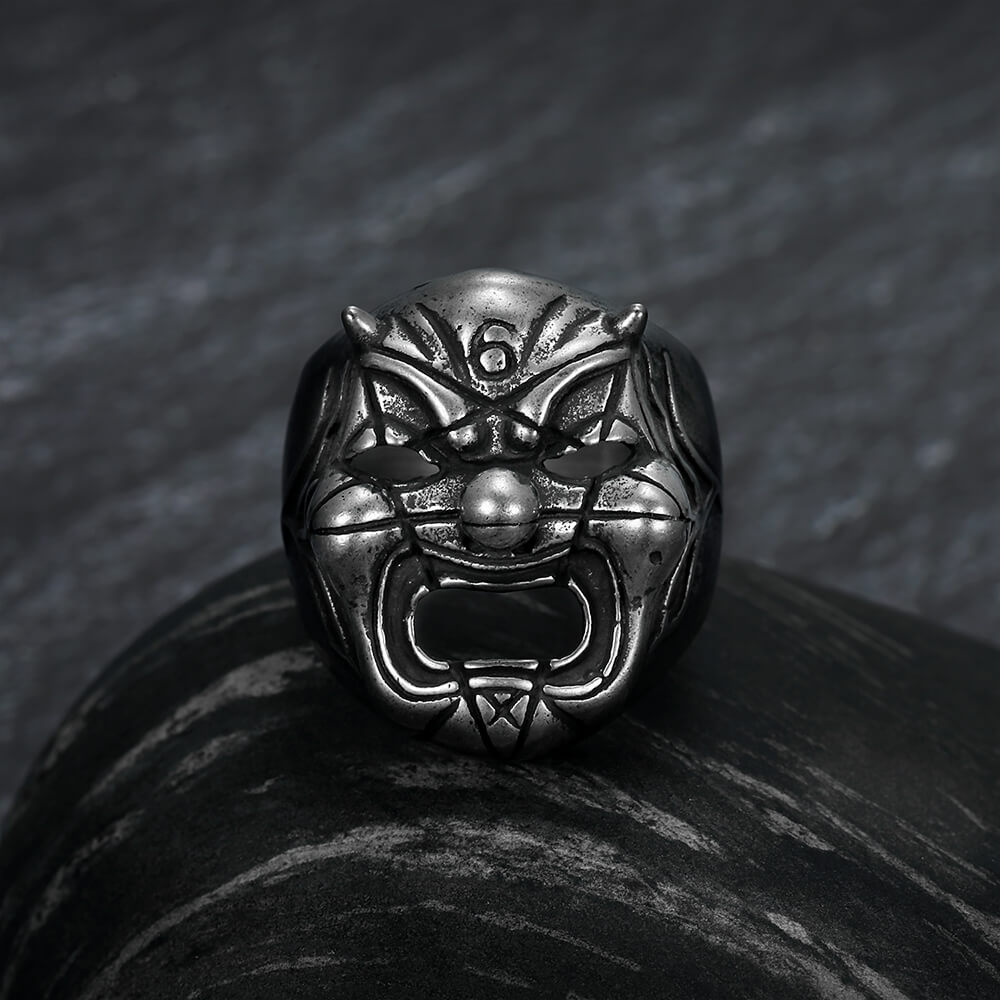Slipknot Clown Mask Stainless Steel Ring