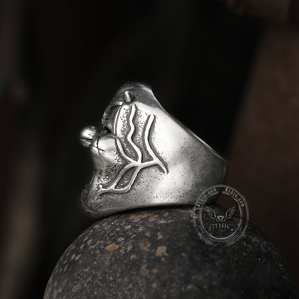 Slipknot Clown Mask Stainless Steel Ring