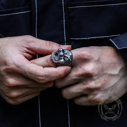 Slipknot Clown Mask Stainless Steel Ring
