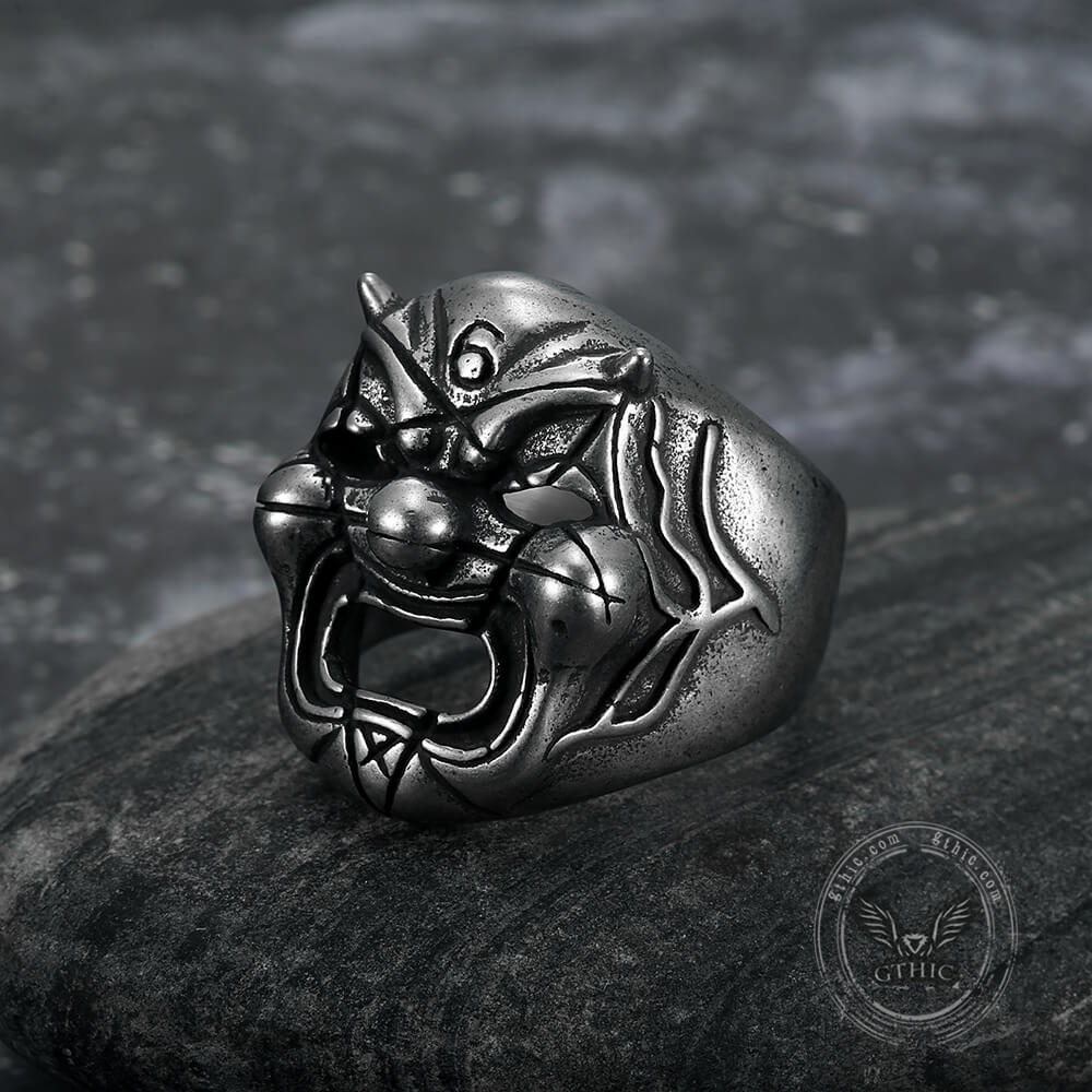 Slipknot Clown Mask Stainless Steel Ring
