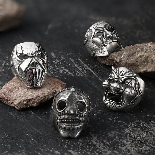 Slipknot Mask Stainless Steel Ring